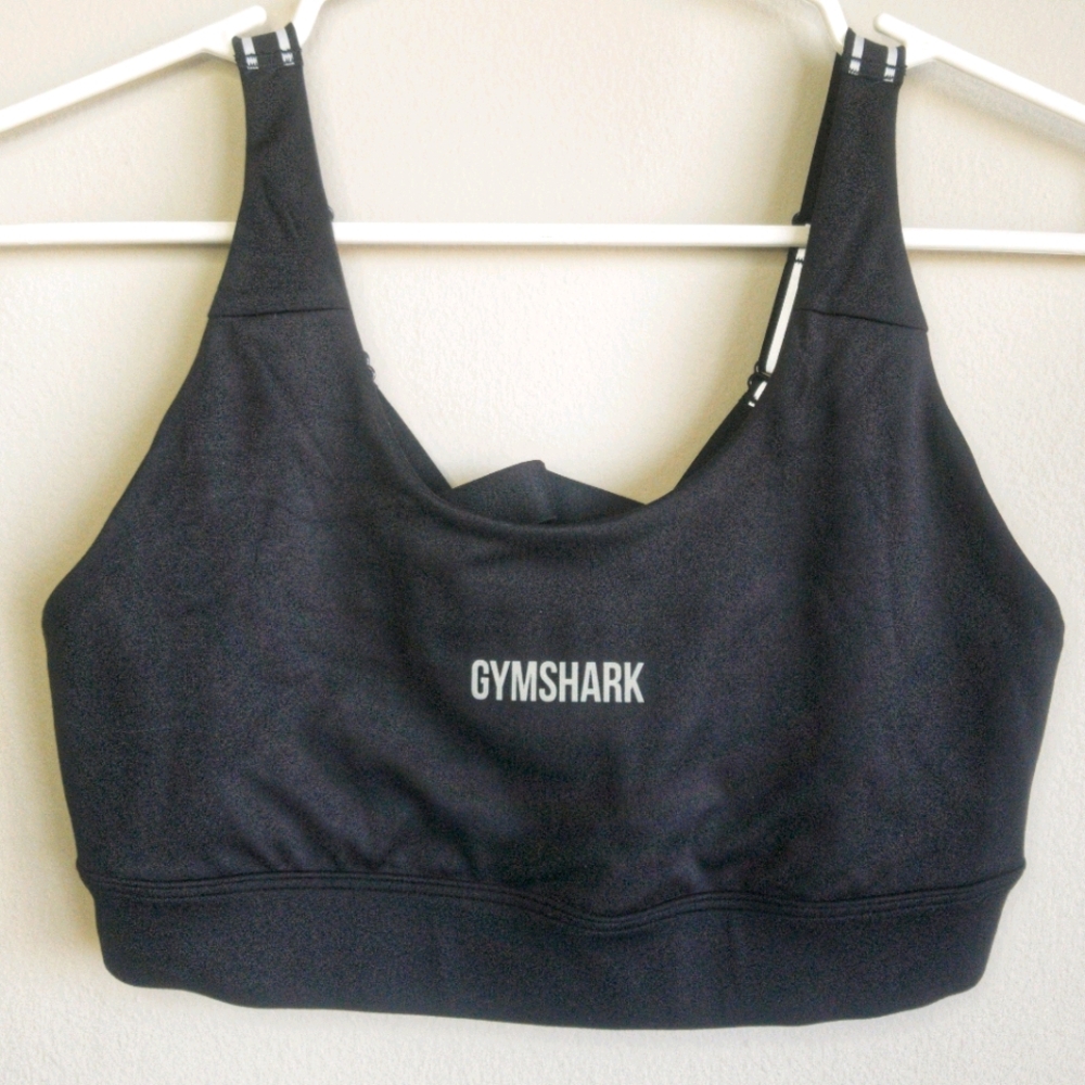 GYMSHARK / Illumination Black Sports Bra Sz S - Picture 2 of 9